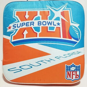 NFL  Super Bowl XLI South Florida Seat Cushions,Blue/Orange.